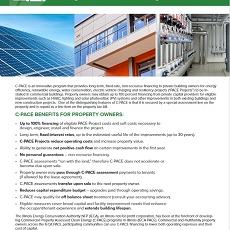 Promotional Flyer for C-PACE Financing Program