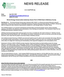 Illinois Energy Authority Closes First C-PACE Deal