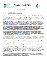 News Release on Energy Conservation Efforts in Illinois