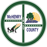 McHenry County Seal with Agricultural and Lake Scene