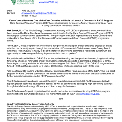 Illinois Launches County Commercial PACE Program