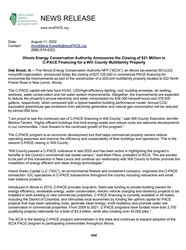 Illinois Agency Announces $21 Million Financing