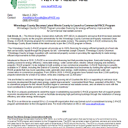 Winnebago County Launches Energy Efficiency Program