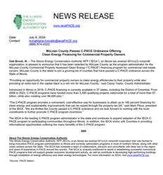 Green News Release Document with Blue Highlights