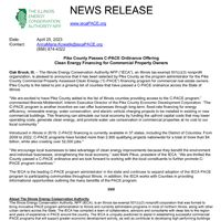 Illinois Energy Authority News Release Document