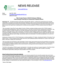 Illinois Energy Authority News Release Document